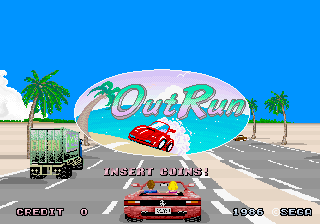 Outrun upright arcade